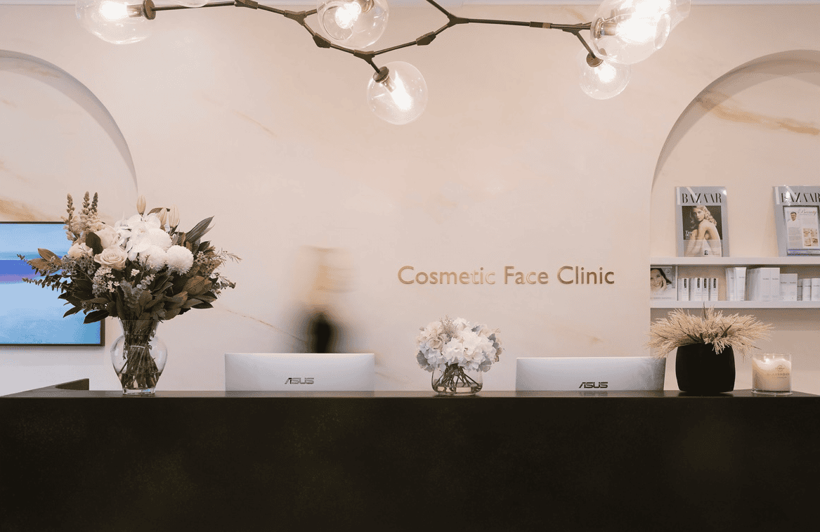 FacePlus Aesthetics waiting room Bondi Junction facial plastic surgery clinic