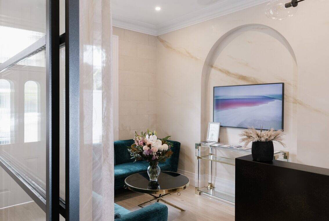 Waiting area FacePlus Aesthetics specialist facial plastic surgery Bondi Junction Sydney